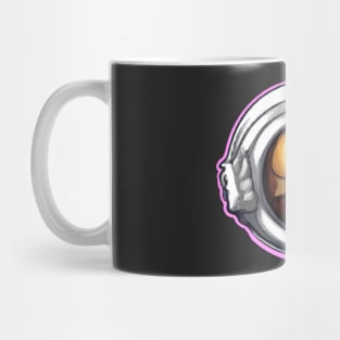 Astraminals Cartoon Monkeynaut Head Pink Mug